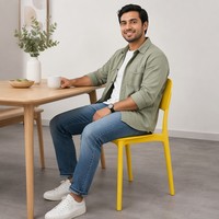 Chaise de salle à manger en plastique moulé monobloc, couleur unie, empilable, pour enfants, événements et réceptions, vente en gros