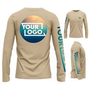 High Quality Custom T Shirt Long Sleeve 100 Cotton Screen Printed T Shirt Full Sleeve - Product Image 4