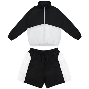 Novedad de 2025, chándal de nailon para hombre, conjunto cortavientos, combinación de colores, peso ligero, chándal de tendencia de nailon para correr - Product Image 4