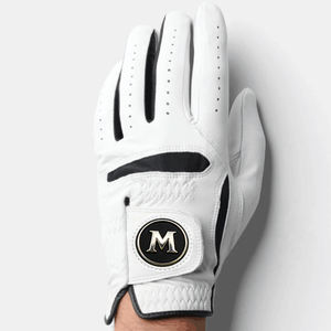 Cabretta Gant de Golf Classique Noir Blanc Gant de Golf en Cuir pour Homme Main Gauche Taille Petit Moyen Grand XL IVA-C-G-13 - Product Image 2