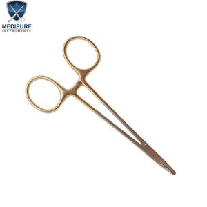 Porte-aiguilles TC en or, best-seller, 4,5 pouces, mâchoires en carbure de tungstène, acier inoxydable, instrument chirurgical, prise en main précise, durable - Product Image 5