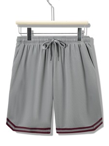 Short de basket-ball de sport pour homme en tissu évacuant l'humidité avec cordon de serrage à la taille et poches vêtements de sport d'été amples - Product Image 4