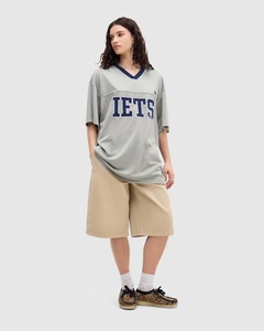 Maillot de football 100% polyester, col rond, imprimé logo, chemise d'été, manches courtes, coupe décontractée pour femmes - Product Image 4