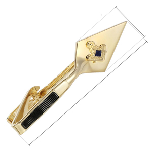 Masónico de 32 ° grado doble águila oro hombres ropa Formal Regalia de alta calidad a estrenar personalizado 2025 Clips de barra de corbata - Product Image 1