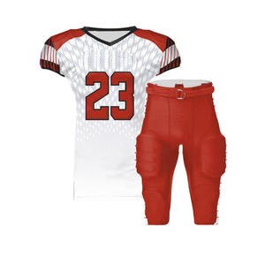 Concevez votre propre uniforme de football américain personnalisé avec du spandex/coton respirant et à séchage rapide, logo personnalisé, nom de l'équipe, fabriqué au Pakistan - Product Image 1