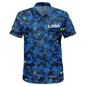 Polos de Algodón y Elastano con Estampado por Sublimación para Hombre, Camisetas de Golf Personalizadas de Secado Rápido, Ropa Deportiva de Golf - Product Image 6
