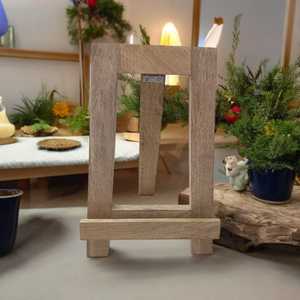 Customized American Style Natural Antique Mango Wood <b>Table</b> Easel for Cookbook Text Book Painting Canvas <b>Wall</b> Sign Display Stands - Product Image 3