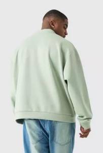 Sweat-shirt surdimensionné à col rond en coton vintage 100% de qualité supérieure personnalisé pour hommes fabriqué par Huzaifa Products - Product Image 5