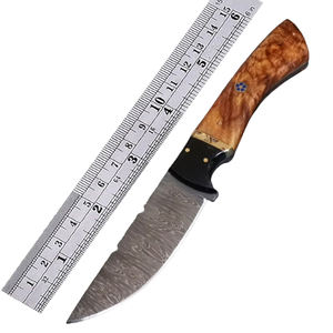 Personnalisable ZR177 Bushcraft Damas Skinner Couteau OEM Support Bois Os Poignée Lame En Acier pour Camping En Plein Air Chasse EDC - Product Image 2