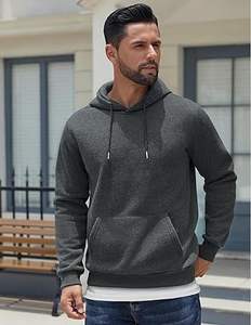 Ropa de invierno para hombres Sudaderas con capucha casuales de color sólido Sudaderas CON CAPUCHA DE MODA Sudaderas con capucha ajustadas para hombres - Product Image 5