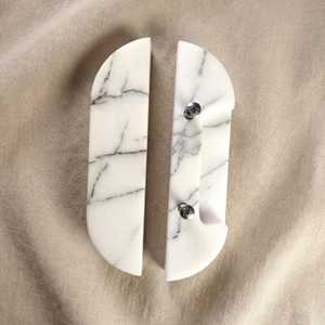 มือจับประตูหินอ่อนสไตล์อาร์ตเดโคสุดหรูจาก TCE สำหรับบ้าน สำนักงาน โรงแรม ตู้เสื้อผ้า ทนทาน คุณภาพพรีเมียม ผลิตด้วยมือ - Product Image 5