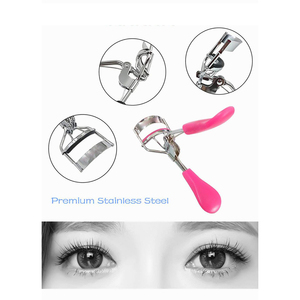 Recourbe-cils professionnel en acier inoxydable or rose de haute qualité, outil de beauté, à brancher - Product Image 4