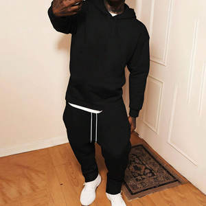 Custom Winter Solid <b>Track</b> Suit Unisex Streetwear for Men Oversized for Hooded 100% Cotton Tracksuit Hoodie and Pants Set - Product Image 6