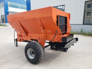 BEIYUAN Épandeur de <span class=keywords><strong>fumier</strong></span> de vignoble de verger d'<span class=keywords><strong>occasion</strong></span> avec boîte de vitesses 40-60HP Tracteur remorqué Trancheuse de fertilisation arrière pour ferme biologique - Product Image 4