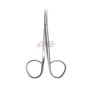 Ribbon Handle Iris Scissors 11cm Straight <b>Large</b> <b>Ring</b> Surgical Dental Instruments Iris Scissors Ribbon Handle Supercut Scissor CE - Product Image 4