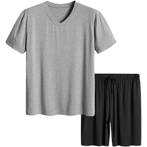 Ensemble de shorts et chemises de sport d'été pour hommes, séchage rapide, manches courtes, motifs imprimés, respirant, en coton/polyester tricoté, style urbain - Product Image 5