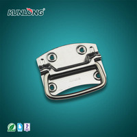 Poignée de porte pliante industrielle SK4-021 SPCC/Acier inoxydable 304 pour équipement de cuisine, boîtes à outils, ambidextre, installation facile