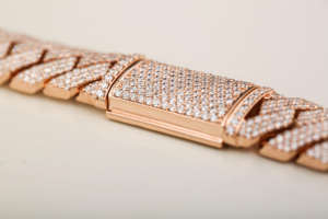 Collar de eslabones cubanos de moissanita chapado en rodio para hombre, cadenas de Hip Hop personalizadas de Plata de Ley 925 para regalo, fiesta religiosa ortodoxa - Product Image 2