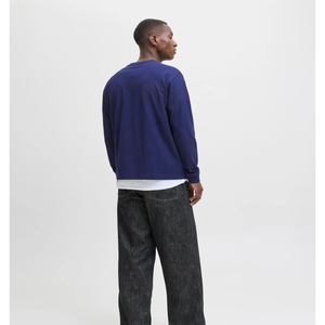 Men's Custom Logo <b>Tshirts</b> Plain Streetwear Oversized Rib Crewneck Heavyweight Cotton Tee Shirt Wholesale <b>Long</b> Sleeve Customized - Product Image 4