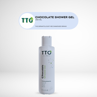Gel de Ducha Chocolate TTO Clinic 250ml Hidratante Refrescante Nutritivo Jabón Corporal Manteca de Cacao Vitamina E Niacinamida Pantenol