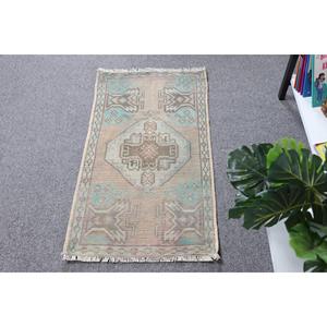 พรมตุรกี, พรมวินเทจขนาดเล็ก 1.6x2.8 ฟุต, พรมโมร็อกโกสีน้ำเงินน้ำตาล - Product Image 4