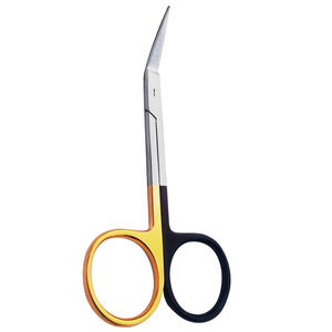 QNQ High Quality Wilmer <b>Converse</b> Scissors TC 10.5 cm Angled Nasal Scissors with <b>Gold</b> Black Handle Manual Power Source Wholesale - Product Image 1