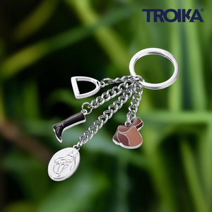 Portachiavi in Metallo Personalizzati Pferdeglck, Gadget su Misura - Product Image 3