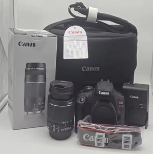 Cámara DSLR Rebel T7 de Alta Calidad en Stock con Lente de Zoom Doble EF-S 18-55mm y EF 75-300mm, Lista para Enviar - Product Image 1