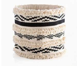 Cesta de almacenamiento de accesorios de diseñador, nueva cesta de almacenamiento tejida a mano para interiores y exteriores, tejido de algodón bohemio a precio barato ITHL - Product Image 2