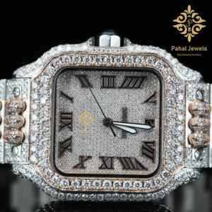 Montre à quartz pour homme de haute qualité avec diamants, design classique avec mouvement mécanique en édition limitée, vente en gros d'usine - Product Image 4