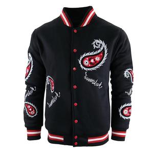 Vestes pour hommes universitaires de baseball à manches en laine décontractées personnalisées chaud à l'intérieur du tissu Letterman Sportswear manteaux d'hiver - Product Image 1