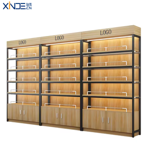 Giá để hàng siêu thị thiết kế mới XINDE, bán buôn bán lẻ, chất liệu thép và gỗ - Product Image 1