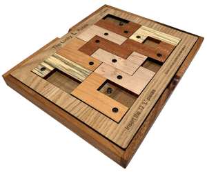 Le puzzle en bois Lucky L, jeu artisanal classique, casse-tête, divertissement familial, défi mental, divertissement de table intérieur - Product Image 6