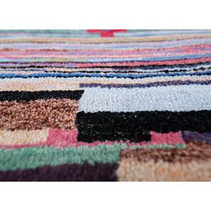 Tapis en laine et soie de bambou noué à la main grande surface Freedom Manchaha, motif abstrait rose et violet pour la maison, le couloir, les adolescents - Les-1496 - Product Image 3
