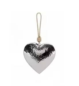 Ornements suspendus en forme de coeur en métal Décoration d'arbre de Noël faite à la main Décoration de fête très demandée - Product Image 3