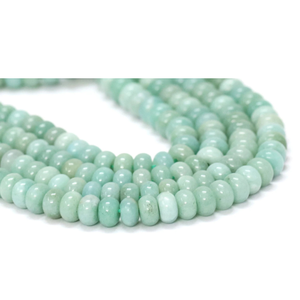 Cuentas Redondas de Amazonita: Piedra Preciosa Verde Mar AAA, 7-8 mm, Hilo de 15 Pulgadas - Product Image 3
