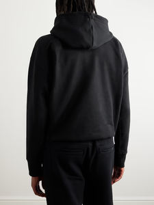 Pull à capuche surdimensionné uni unisexe OEM avec capuche à manches longues pour hommes et femmes sweats à capuche confortables et couleur noire - Product Image 3