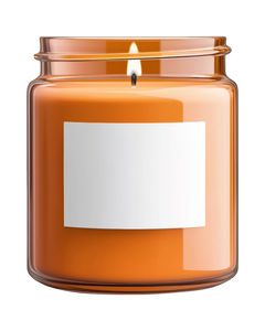 Vela Aromática de Cera de Soja Natural en Frasco de Vidrio Ámbar para Decoración del Hogar, Aromaterapia, Alivio del Estrés, Sin Humo, Larga Duración, Hecha a Mano - Product Image 4