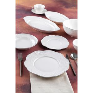 Acar 5317 Alina argento 39 pezzi porcellana Set da pranzo per 6 persone - Product Image 1