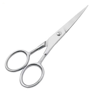 Ciseaux à broder industriels personnalisés de 4 pouces à bord lisse, aiguille pointue, outil de beauté des ongles à cuticules, ciseaux à enfiler - Product Image 1