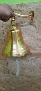 Cloche de bateau en laiton massif, cloche de bateau en laiton pour église, nouveaux soutiens-gorge, cloche de bateau pour boutons de porte, prix de gros - Product Image 2