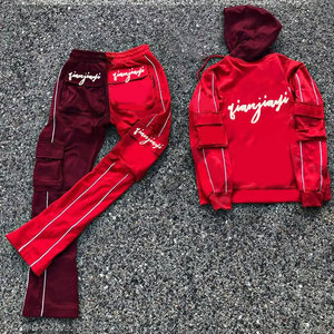 ชุดวอร์มขนาดใหญ่ผู้ชายชุดวอร์มไนลอนผู้ชาย,ผู้ชายชุดวอร์มกํามะหยี่ลําลองผู้ชายสีดําสีขาว,ชุดวอร์มชุดนักเรียนฤดูหนาวหลัก - Product Image 2