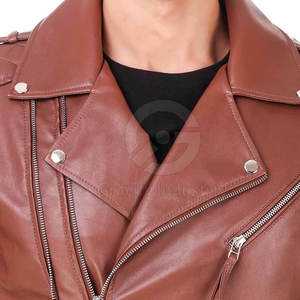 Chaqueta de Invierno de Cuero Vacuno para Hombre, de Alta Calidad y Muy Popular, con Cuello Alto, Ecológica, Transpirable y Personalizable, Hecha en Pakistán - Product Image 6