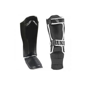 Espinillera protectora de boxeo para adultos con logotipo personalizado, Espinillera de cuero EVA, Material PU, protector de empeine, almohadillas para piernas para entrenamiento deportivo, Boxeo MMA - Product Image 2