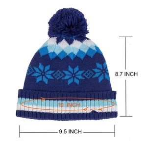 Qualité supérieure 100% Bonnets en laine Marque privée Personnalisé Respirant Imperméable Unisexe Direct Usine Prix Fabricant - Product Image 5
