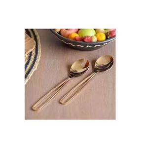dinnerware Stainless steel <b>Gold</b> <b>Mirror</b> Polished With Long loop Handle Gift package stainless steel knife and forks cutlery set - Product Image 1