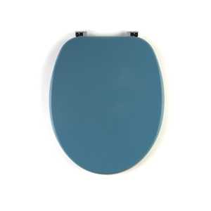 Cubierta de Asiento de Inodoro Universal de Color Bermuda con Bisagras Metálicas - Product Image 1