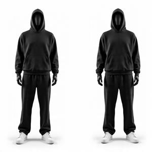 Hot Selling Customized Printed Hooded Tracksuit Premium Quality 100% Cotton Breathable Plus Size Fleece Unisex Custom Logo - Product Image 5