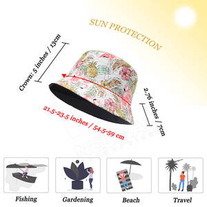 Secado rápido superventas sombreros de cubo de algodón sombrilla protección UV cubo sombrero bordado Logo cubo sombreros de playa - Product Image 6