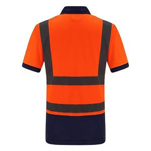 เสื้อกั๊กนิรภัยผู้ชายแขนสั้นคุณภาพเยี่ยม สะท้อนแสง ประสิทธิภาพสูง ซิปปิดด้านหน้า ระบายความชื้น มาตรฐาน ANSI ระดับ 1 - Product Image 2